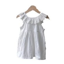 Load image into Gallery viewer, Y6414DS-Summer lace collar woven sleeveless dress