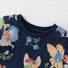 Load image into Gallery viewer, 9333DS-Summer European and American children's casual round neck dress for little girls