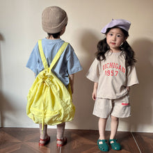 Load image into Gallery viewer, X83695TG-Summer Cotton Loose 1957 Short Sleeve Top + Shorts Set