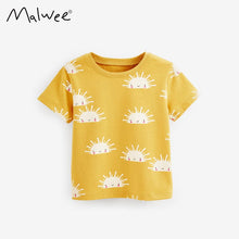 Load image into Gallery viewer, 9209SE-malwee short-sleeved casual round neck T-shirt for small and medium-sized children and girls