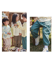 Load image into Gallery viewer, J1186PA-Spring and Autumn Boys and Girls Waffle Drawstring Pants Loose Casual Pants