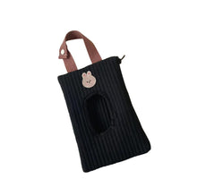 Load image into Gallery viewer, 548AC-韓版刺繡小動物卡通可愛抽出式便攜收納抽紙盒