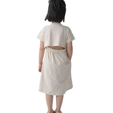 Load image into Gallery viewer, BB2422PCW-Summer Japanese style girls' back hollow print dress