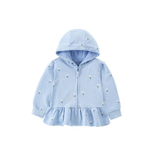 Load image into Gallery viewer, <Taiwan Pavilion> 8016SE-malwee autumn European and American small and medium-sized children's small flower cotton hooded skirt jacket