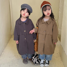 Load image into Gallery viewer, Q83051SE-Autumn Korean style large button solid color long-sleeved windbreaker jacket