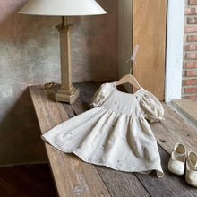 Load image into Gallery viewer, Y6313DS-Summer Woven Cotton Princess Sleeve Embroidered Beach Dress