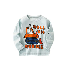 Load image into Gallery viewer, 8533SE-malwee small and medium-sized children's machine tool pattern long-sleeved bottoming top