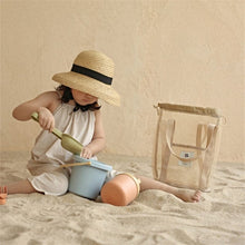 將圖片載入圖庫檢視器 061303AC-度假旅遊網透氣布大容量沙灘包