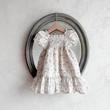 Load image into Gallery viewer, Y6315DS-Summer small fresh bubble sleeve floral pleated dress