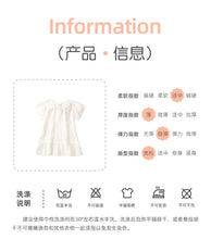 Load image into Gallery viewer, A2403SE-Summer European and American children's casual short-sleeved lace collar top