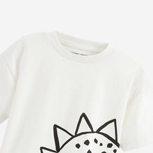 Load image into Gallery viewer, 9550TG-Summer European and American children's casual round neck fat stegosaurus short-sleeved top + elastic waist pants two-piece set