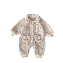 Load image into Gallery viewer, H10057LS-Super cute baby bear jumpsuit home clothes
