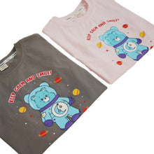 將圖片載入圖庫檢視器 24066PCW-夏日韓版純棉寬鬆短袖親子上衣