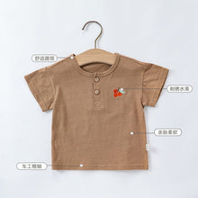 Load image into Gallery viewer, D24332SE-Summer fruit embroidered short-sleeved top