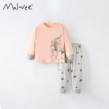 Load image into Gallery viewer, 8742TG-Autumn European and American children's long-sleeved unicorn casual top + pants two-piece set
