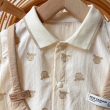 Load image into Gallery viewer, 2402667LS-Summer cotton shirt short-sleeved romper