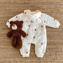 Load image into Gallery viewer, K2788LS-Winter cute little bear newborn plush jumpsuit