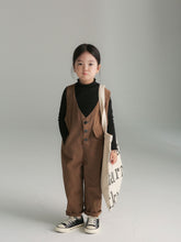 Load image into Gallery viewer, BB91301LS-Autumn Japanese style buttoned solid color suspenders