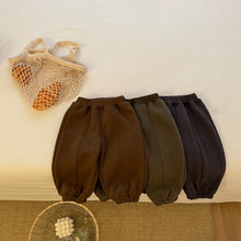 Load image into Gallery viewer, D23304PA-baby autumn and winter plus velvet sports warm pants