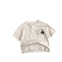 Load image into Gallery viewer, 23058SE-Korean cute rabbit children's short-sleeved top