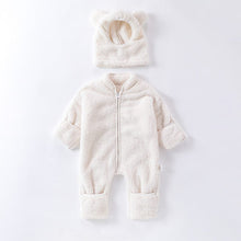 Load image into Gallery viewer, D20320LS-Winter Sherpa Cute Warm Climbing Suit + Hat Two-piece Set