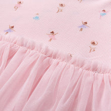 Load image into Gallery viewer, S1871DS-Summer European and American style mesh girls short-sleeved dress