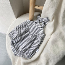 Load image into Gallery viewer, Y9245LS-Summer thick striped suspenders style bodysuit