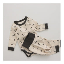Load image into Gallery viewer, D21635TG-Autumn and winter high waist belly protection baby pajamas + hat