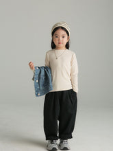 Load image into Gallery viewer, BB-2318PCW-Parent-child solid color round neck long-sleeved bottoming shirt