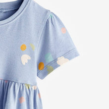 Load image into Gallery viewer, 9311DS-Summer European and American children's casual round neck short-sleeved floral dress