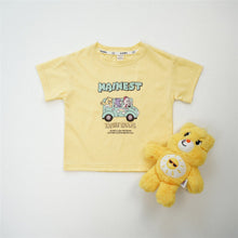 Load image into Gallery viewer, 24035SE-Spring and Summer Korean Short Sleeve Cotton Bear Printed T-shirt
