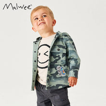 Load image into Gallery viewer, 9032SE-Autumn European and American children's hooded casual long-sleeved camouflage jacket