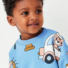 Load image into Gallery viewer, 8654SE-Autumn European and American small and medium-sized children's stroller leisure long-sleeved round neck top