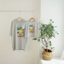Load image into Gallery viewer, 24072PCW-Spring and summer Korean loose cotton duck print parent-child top