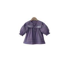 Load image into Gallery viewer, Y8368DS-Autumn Embroidered Shawl + Lantern Sleeve Long Sleeve Dress Two-piece Set