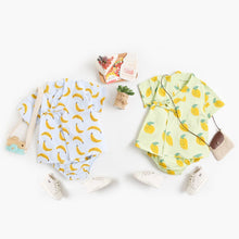 Load image into Gallery viewer, BCS1021TG-Summer Korean version of pure cotton newborn bathrobe fruit short-sleeved suit