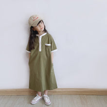 Load image into Gallery viewer, 202PCW-Spring and summer leisure long cotton knitted parent-child dress