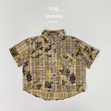 Load image into Gallery viewer, 1216SE-Summer thin holiday style short-sleeved floral shirt