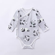Load image into Gallery viewer, D23230LS-Autumn cotton panda flower long-sleeved bodysuit