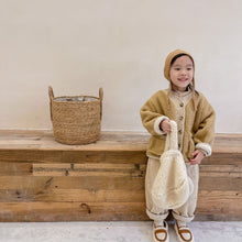 Load image into Gallery viewer, 21919AC-Autumn and winter matching artifact children's small cashmere handbag