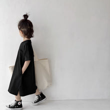 Load image into Gallery viewer, <Taiwan Pavilion> BB-2212DS-Summer New Arrivals Children's Clothing Japanese Style Solid Color Girls Dress (A3)