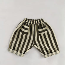 Load image into Gallery viewer, 2256PA-Summer striped simple Japanese and Korean thin cotton trousers