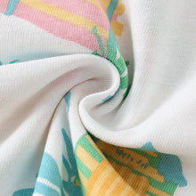 Load image into Gallery viewer, 9508TG-Summer European and American children's casual summer printed short-sleeved top + pants two-piece set