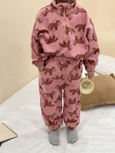 Load image into Gallery viewer, D83570TG-Sports style children's fleece sweatshirt suit