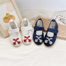 Load image into Gallery viewer, 122301AC- Spring Little Cherry Soft-soled Children's Canvas Shoes