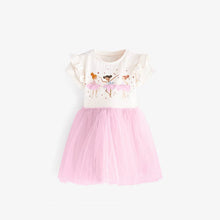 Load image into Gallery viewer, 9332DS-Summer European and American children's casual round neck girl's gauze dress