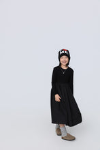 Load image into Gallery viewer, BB2629PCW-秋日法式拼接收腰洋裝