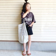 Load image into Gallery viewer, 21021PCW-Summer black neutral denim shorts parent-child outfit