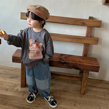 Load image into Gallery viewer, Q91073SE- Spring and Autumn Long Sleeve Bread Print Loose Long Sleeve Top