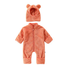 Load image into Gallery viewer, D20320LS-Winter Sherpa Cute Warm Climbing Suit + Hat Two-piece Set